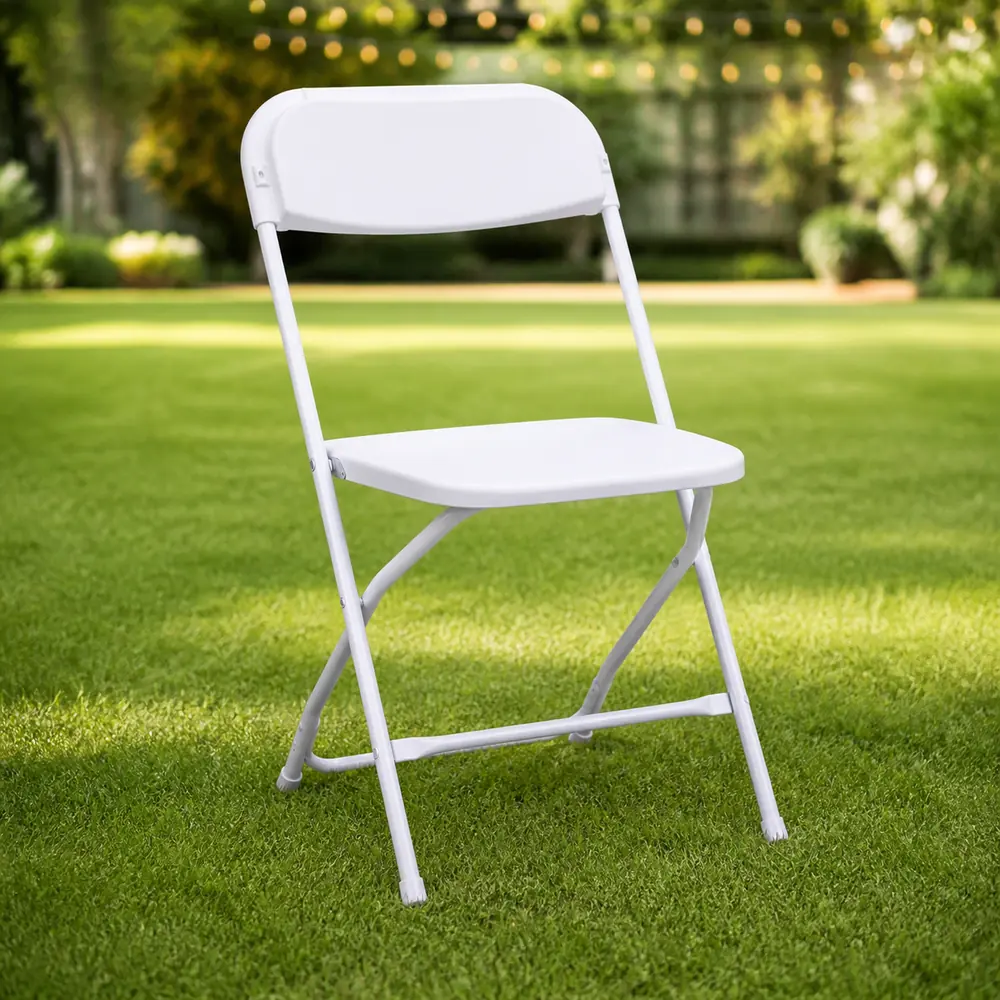 Silla plástica blanca